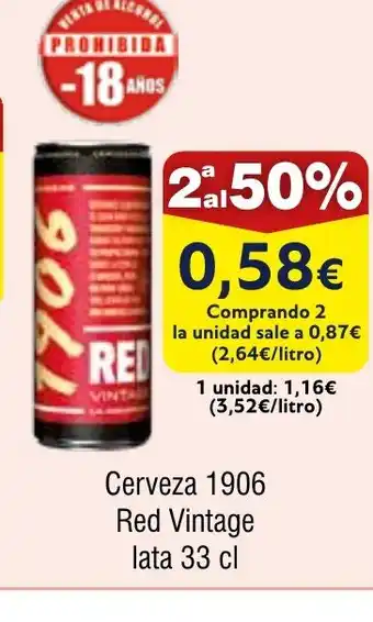 FROIZ Cerveza 1906 Red Vintage oferta