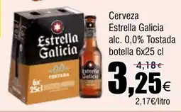 FROIZ Cerveza Estrella Galicia alc. 0,0% Tostada oferta