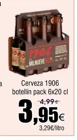 FROIZ Cerveza 1906 botellín oferta