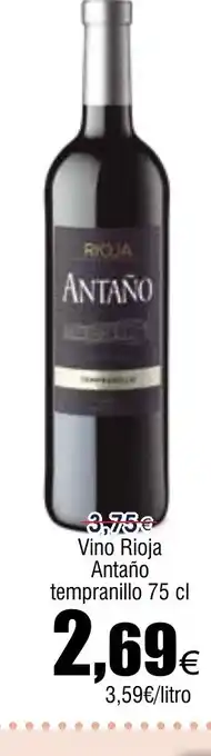 FROIZ Vino Rioja Antaño tempranillo oferta