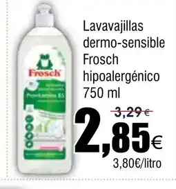 FROIZ Lavavajillas dermo-sensible Frosch hipoalergénico oferta