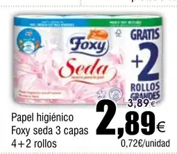 FROIZ Papel higiénico Foxy seda3.89 3 capas oferta