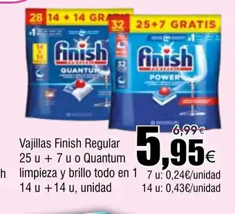 FROIZ Vajillas Finish Regular oferta