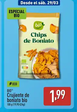 ALDI BIO Crujiente de boniato bio oferta