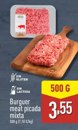 ALDI Burguer meat picada mixta oferta