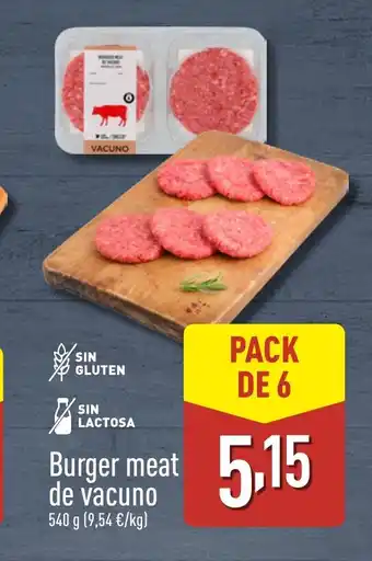 ALDI Burger meat de vacuno oferta