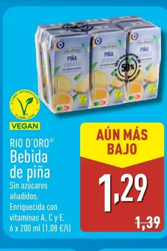 ALDI RIO D'ORO Bebida de piña oferta