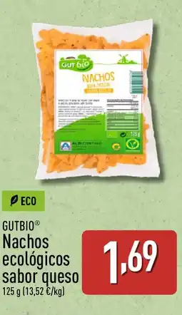 ALDI GUTBIO Nachos ecológicos sabor queso oferta