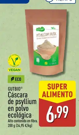 ALDI GUTBIO Cáscara de psyllium en polvo ecológica oferta