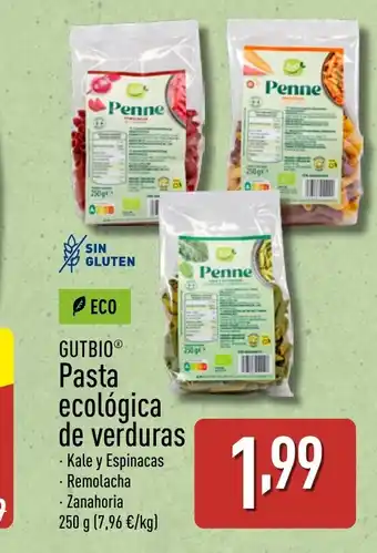 ALDI GUTBIO Pasta ecológica de verduras oferta