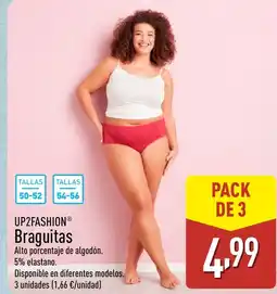 ALDI UP2FASHION Braguitas oferta