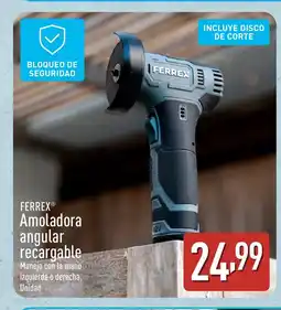 ALDI FERREX Amoladora angular recargable oferta