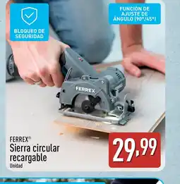 ALDI FERREX Sierra circular recargable oferta