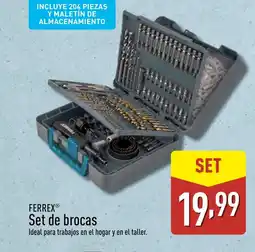 ALDI FERREX Set de brocas oferta