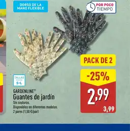 ALDI GARDENLINE Guantes de jardín oferta