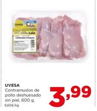 Alimerka Uvesa contramuslos de pollo deshuesado sin piel oferta