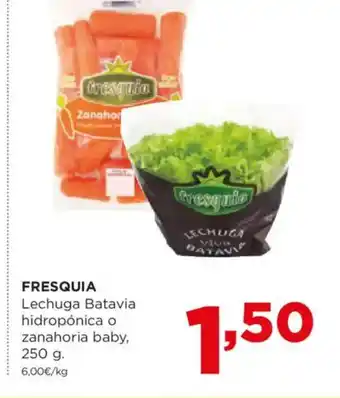 Alimerka FRESQUIA Lechuga Batavia hidropónica o zanahoria baby oferta