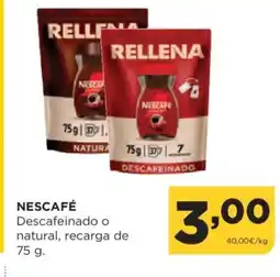 Alimerka NESCAFÉ Descafeinado o natural oferta