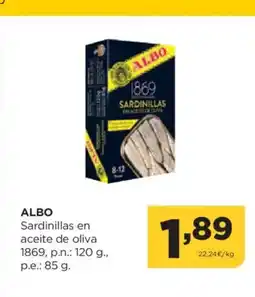 Alimerka ALBO Sardinillas en aceite de oliva oferta