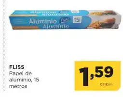 Alimerka FLISS Papel de aluminio, 15 metros oferta