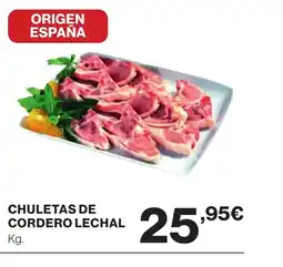 Supercor Chuletas de cordero lechal oferta