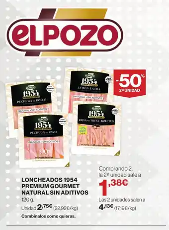 Supercor ELPOZO Loncheados 1954 premium gourmet natural sin aditivos oferta