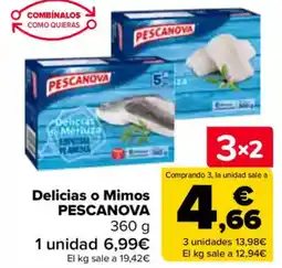 Carrefour PESCANOVA Delicias o Mimos oferta