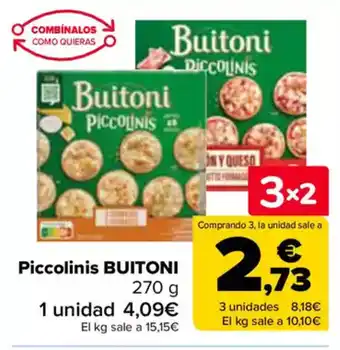 Carrefour BUITONI Piccolinis oferta