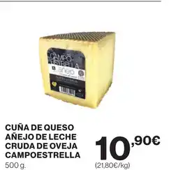 Supercor Cuña de queso añejo de leche cruda de oveja campoestrella oferta