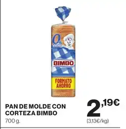 Supercor BIMBO Pan de molde con corteza oferta