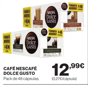 Supercor DOLCE GUSTO Café nescafé oferta