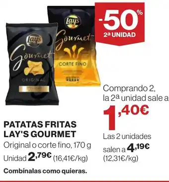 Supercor Patatas fritas lay's gourmet oferta