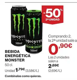 Supercor MONSTER Bebida energética oferta