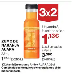 Supercor AUARA Zumo de naranja oferta