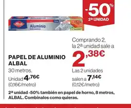 Supercor ALBAL Papel de aluminio oferta