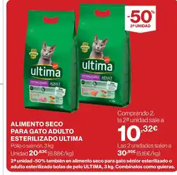 Supercor ULTIMA Alimento seco para gato adulto esterilizado oferta