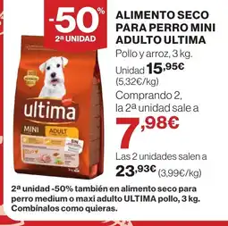 Supercor ULTIMA Alimento seco para perro mini adulto oferta