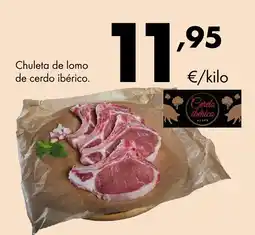 Supermercados Lupa Chuleta de lomo de cerdo ibérico oferta