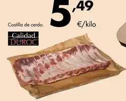 Supermercados Lupa Costilla de cerdo oferta