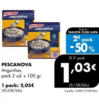 Supermercados Lupa PESCANOVA Anguriñas oferta