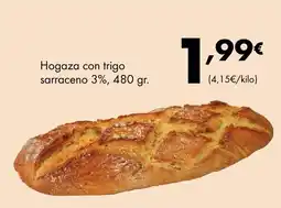 Supermercados Lupa Hogaza con trigo sarraceno 3% oferta