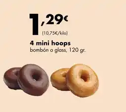 Supermercados Lupa 4 mini hoops bombón o glass oferta