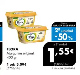 Supermercados Lupa FLORA Margarina original oferta