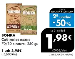 Supermercados Lupa BONKA Café molido mezcla oferta