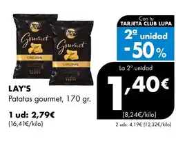 Supermercados Lupa LAY'S Patatas gourmet oferta