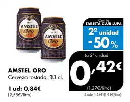 Supermercados Lupa AMSTEL ORO Cerveza tostada oferta