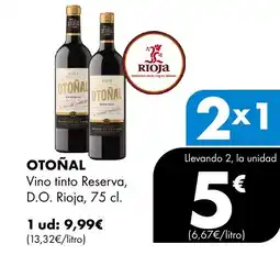 Supermercados Lupa OTOÑAL Vino tinto Reserva, D.O. Rioja oferta