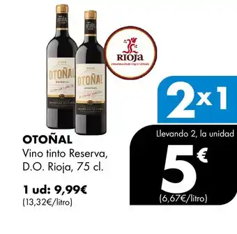 Supermercados Lupa OTOÑAL Vino tinto Reserva, D.O. Rioja oferta