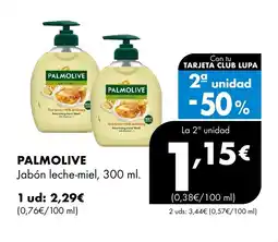 Supermercados Lupa PALMOLIVE Jabón leche-miel oferta