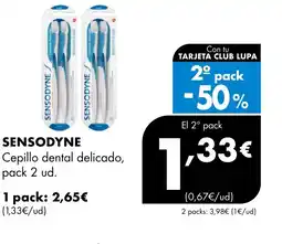 Supermercados Lupa SENSODYNE Cepillo dental delicado oferta